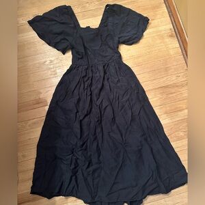 Open Back Midi Dress